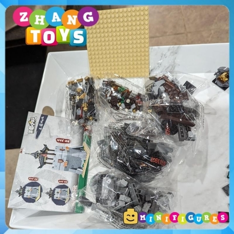 Đồ chơi xếp hình build Tháp canh Tam Quốc Hứa Xương , Tây Xuyên , Kinh Châu Minifigures becool 25011