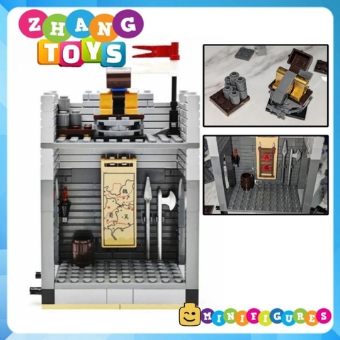 Đồ chơi xếp hình lắp ráp build Tường thành Tam Quốc Hứa Xương , Tây Xuyên , Kinh Châu Bekool 20512