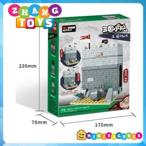 Đồ chơi xếp hình lắp ráp build Tường thành Tam Quốc Hứa Xương , Tây Xuyên , Kinh Châu Bekool 20512