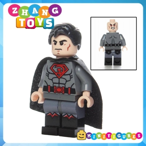 Đồ chơi Xếp hình Lantern Super man gồm General Zod - Blue Lantern - Red Son Super man Minifigures Lele D001 008