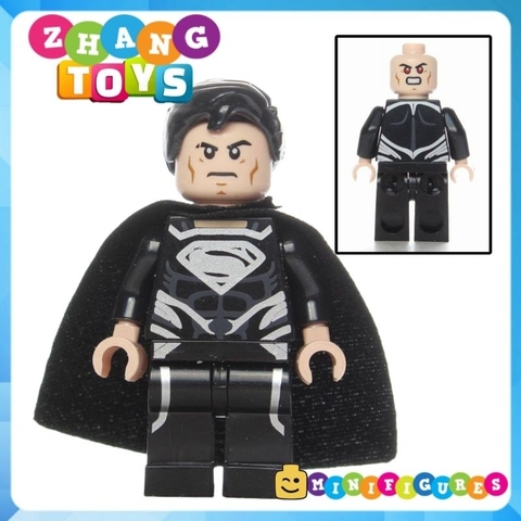 Đồ chơi Xếp hình Lantern Super man gồm General Zod - Blue Lantern - Red Son Super man Minifigures Lele D001 008
