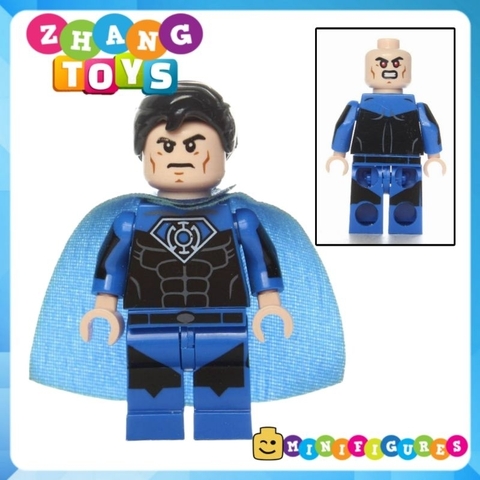 Đồ chơi Xếp hình Lantern Super man gồm General Zod - Blue Lantern - Red Son Super man Minifigures Lele D001 008