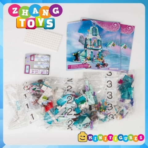 Đồ chơi xếp hình lâu đài băng giá công chúa elsa và những người bạn Jiego JG301