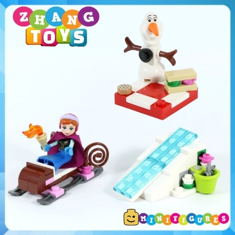 Đồ chơi xếp hình lâu đài băng giá công chúa elsa và những người bạn Jiego JG301