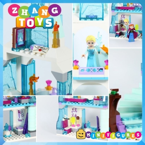Đồ chơi xếp hình lâu đài băng giá công chúa elsa và những người bạn Jiego JG301