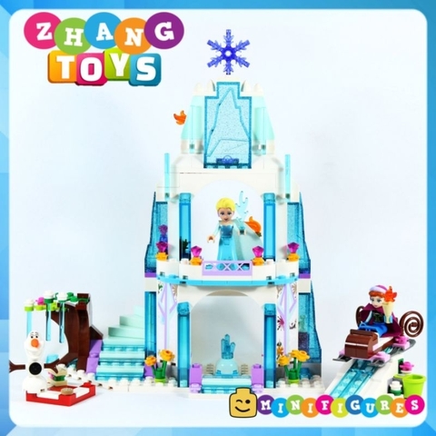 Đồ chơi xếp hình lâu đài băng giá công chúa elsa và những người bạn Jiego JG301
