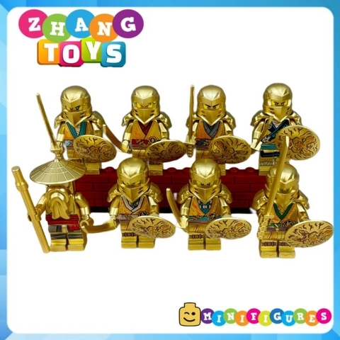 Đồ chơi xếp hình Ninjago Kai Nya Jay Cole Zane Lloyd golden ninja Wu Minifigures Bb B01 08