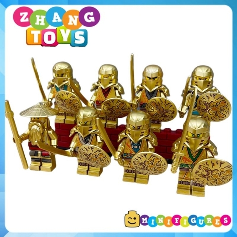 Đồ chơi xếp hình Ninjago Kai Nya Jay Cole Zane Lloyd golden ninja Wu Minifigures Bb B01 08
