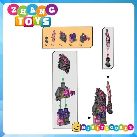Đồ chơi xếp hình Ninjago Vengestone Guard trong The Council of the Crystal King Minifigures