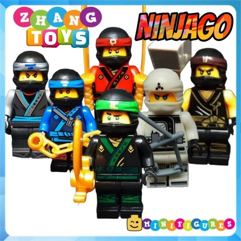 Đồ chơi xếp hình Ninjago Season 1 Kai Cole Jay Zane Nya Lloyd Minifigures Eagle EG001 006