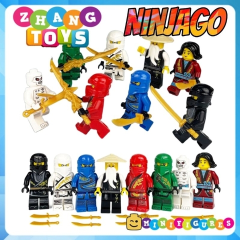 Đồ chơi Ninjago Season 1 Kai Cole zane Jay Nya Lloyd Wu Minifigures 1804
