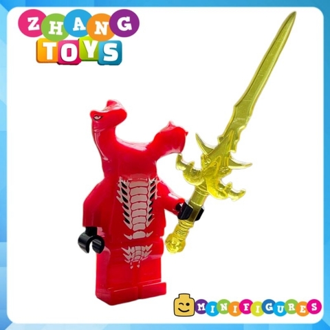 Đồ chơi xếp hình Ninjago Tộc rắn Chop rai Skales Acidicus Pythor Skalidor Bytar Rattla Fangdam Minifigures Jinrun