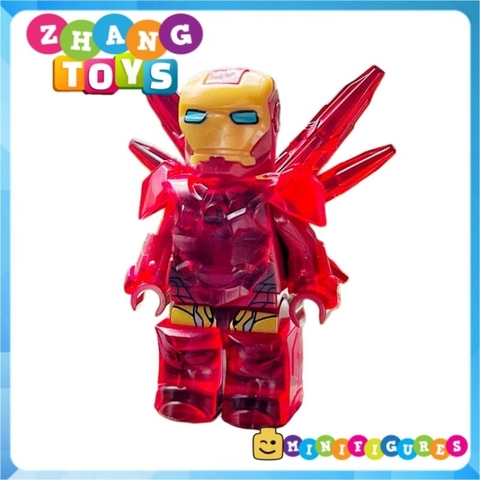 Đồ chơi xếp hình Người sắt Iron Man giáp trong suốt marvel Avengers Minifigures DA1-8