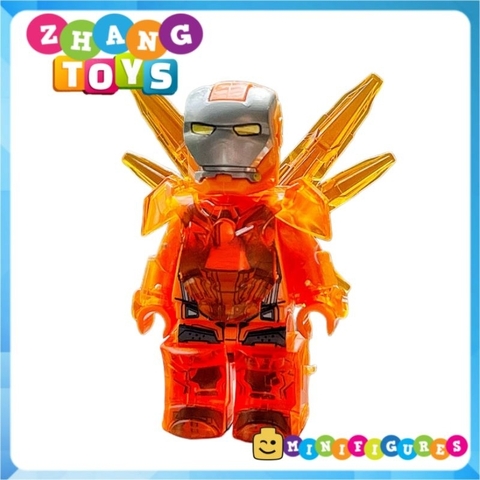 Đồ chơi xếp hình Người sắt Iron Man giáp trong suốt marvel Avengers Minifigures DA1-8