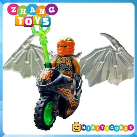 Đồ chơi xếp hình Ninjago Zane - Kai - Jay - Cole Nya - Lloyd kèm phụ kiện xe máy Minifigures