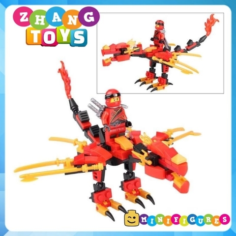 Đồ chơi xếp hình Ninjago nguyên tố Rồng bay Lloyd - Kai - Zane - Jay Minifigures Dragon