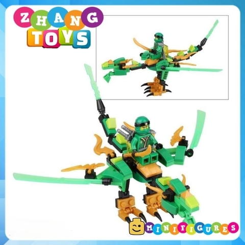 Đồ chơi xếp hình Ninjago nguyên tố Rồng bay Lloyd - Kai - Zane - Jay Minifigures Dragon