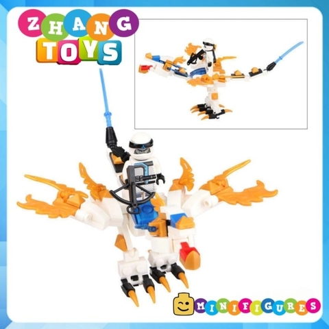 Đồ chơi xếp hình Ninjago nguyên tố Rồng bay Lloyd - Kai - Zane - Jay Minifigures Dragon