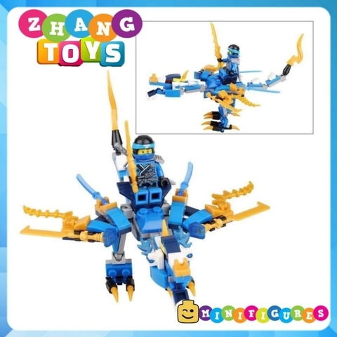Đồ chơi xếp hình Ninjago nguyên tố Rồng bay Lloyd - Kai - Zane - Jay Minifigures Dragon