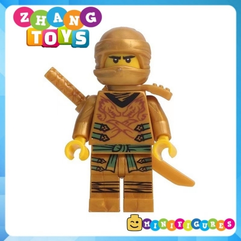 Đồ chơi xếp hình Ninjago season 10 Golden Ninja - Zane - Kai - Jay - Cole - Nya - Wu Minifigures B1-8