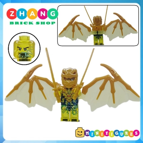Đồ chơi xếp hình Ninjago Rồng Dragons Rising golden Lloyd Kai Zane Jay Cole Nya Oni Garmadon Crystal King Minifigures