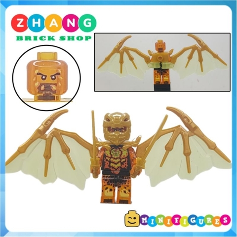 Đồ chơi xếp hình Ninjago Rồng Dragons Rising golden Lloyd Kai Zane Jay Cole Nya Oni Garmadon Crystal King Minifigures