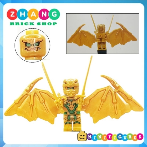 Đồ chơi xếp hình Ninjago Rồng Dragons Rising golden Lloyd Kai Zane Jay Cole Nya Oni Garmadon Crystal King Minifigures