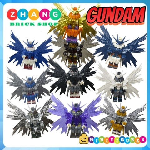 Đồ chơi xếp hình người máy robot Gundam đầy đủ phụ kiện cánh và giáp Minifigures 70060