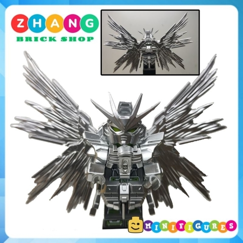 Đồ chơi xếp hình người máy robot Gundam đầy đủ phụ kiện cánh và giáp Minifigures 70060