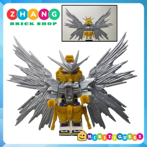 Đồ chơi xếp hình người máy robot Gundam đầy đủ phụ kiện cánh và giáp Minifigures 70060