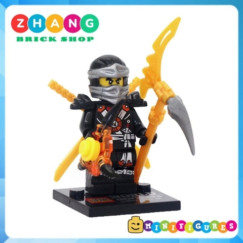 Đồ chơi xếp hình Ninjago Season 5 Misako Wu Kai Cole Jay Zane Lloyd Nya Minifigures Jinrun JR787