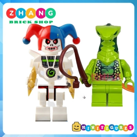 Đồ chơi xếp hình Ninjago Season 11 tộc rắn Pythor snales char và tộc xương Krazi kruncha nuckal Minifigures 61038