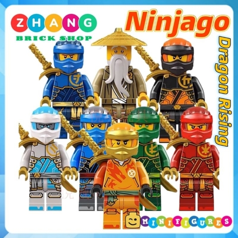 Đồ chơi xếp hình Ninjago season 17 Dragons Rising Kai Cole Zane Jay Nya Wu lloyd Arin Minifigures