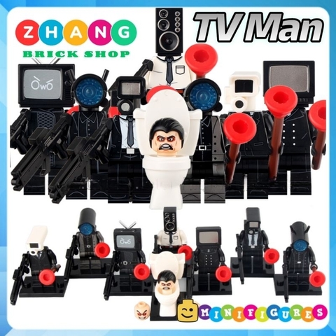 Đồ chơi xếp hình TV Man Speaker TV People Monitor Toilet Man Minifigures KDL818