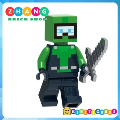 Đồ chơi xếp hình Minecraft Golden Knight - Piglin Sniffer - Diver Explorer - Allay Llama Minifigures G0130