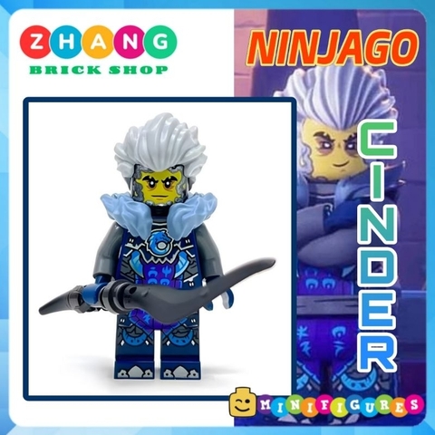 Đồ chơi xếp hình Ninjago Cinder nhân vật phản diện trong Dragons Rising 2 Minifigures