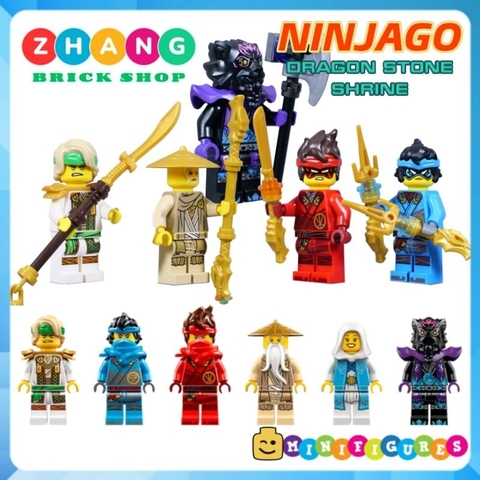 Đồ chơi xếp hình Ninjago dragon stone shrine Lord ras Euphrasia Kai Nya Wu Master Lloyd Minifigures