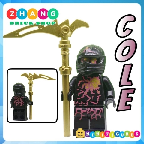 Đồ chơi xếp hình Ninjago NRG Zane Kai Cole Jay kèm tứ thần binh vàng óng Minifigures NRG