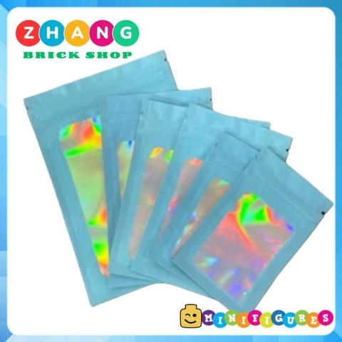 Túi zip đựng đồ chơi xếp hình Minifigures loại dày có lỗ