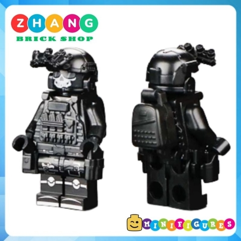 Đồ chơi xếp hình set 6 lính đặc nhiệm SWAT GHOST bóng ma lắp ráp Minifigures đầy đủ phụ kiện
