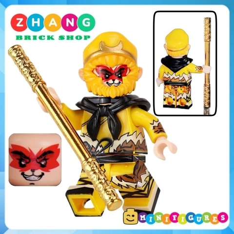 Đồ chơi xếp hình Tây du ký Wukong Tôn Ngộ Không Na tra Dương Tiễn Lý Tịnh Thiết phiến công chúa Minifigures Bekool 3030B