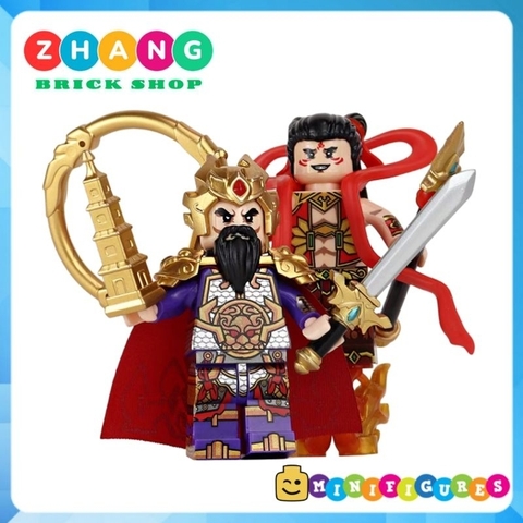 Đồ chơi xếp hình Tây du ký Wukong Tôn Ngộ Không Na tra Dương Tiễn Lý Tịnh Thiết phiến công chúa Minifigures Bekool 3030B