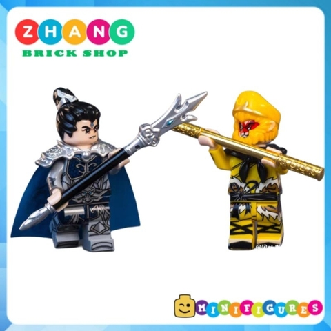 Đồ chơi xếp hình Tây du ký Wukong Tôn Ngộ Không Na tra Dương Tiễn Lý Tịnh Thiết phiến công chúa Minifigures Bekool 3030B