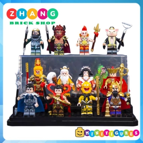 Đồ chơi xếp hình Tây du ký Wukong Tôn Ngộ Không Na tra Dương Tiễn Lý Tịnh Thiết phiến công chúa Minifigures Bekool 3030B