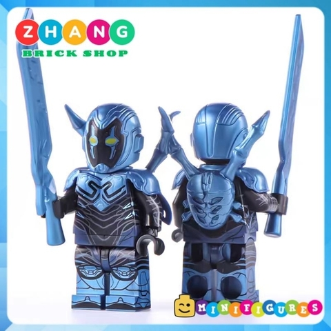 Đồ chơi xếp hình Blue Beetle Bọ Xanh siêu anh hùng Jaime Reyes Minifigures Koruit KT563