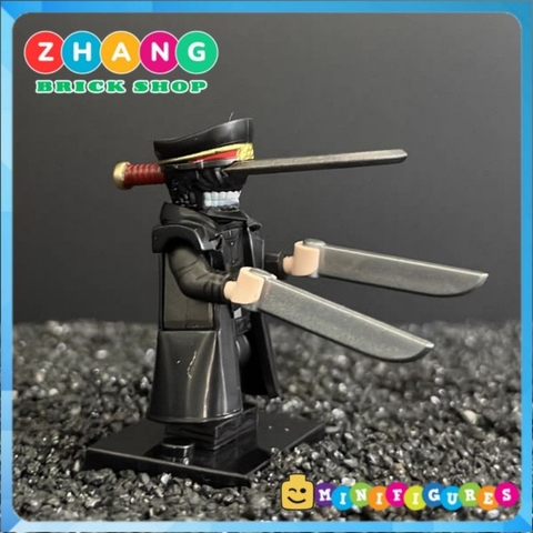 Đồ chơi xếp hình Chainsaw man Katana man trong Thợ săn quỷ Minifigures WM2527 A