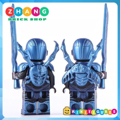 Đồ chơi xếp hình Blue Beetle Bọ Xanh siêu anh hùng Jaime Reyes Minifigures Koruit KT563