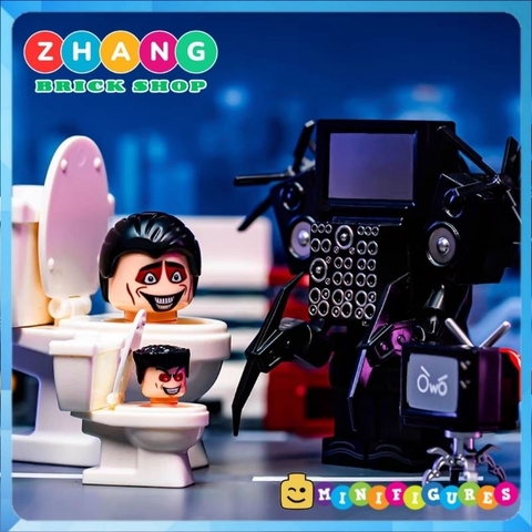 Đồ chơi xếp hình Skibidi toilet trong trò chơi Titan TV Man Mô hình lắp ráp Minifigures  KDL821 XPK2162