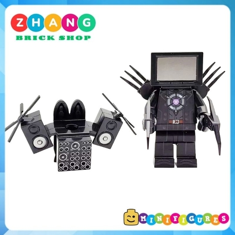 Đồ chơi xếp hình Skibidi toilet trong trò chơi Titan TV Man Mô hình lắp ráp Minifigures  KDL821 XPK2162