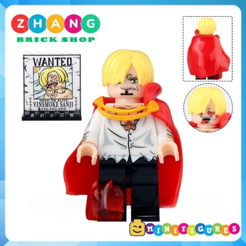 Đồ chơi xếp hình One Piece Sanji - Perona Tony Chopper Luffy Yamato Sabo đảo hải tặc Minifigures DY605 634